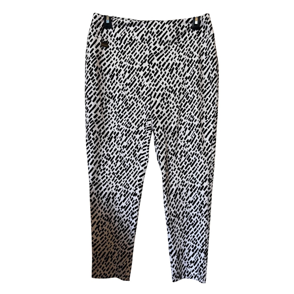 Lisette Montreal Women's Cropped Legging 8 NWT Black White Low Rise